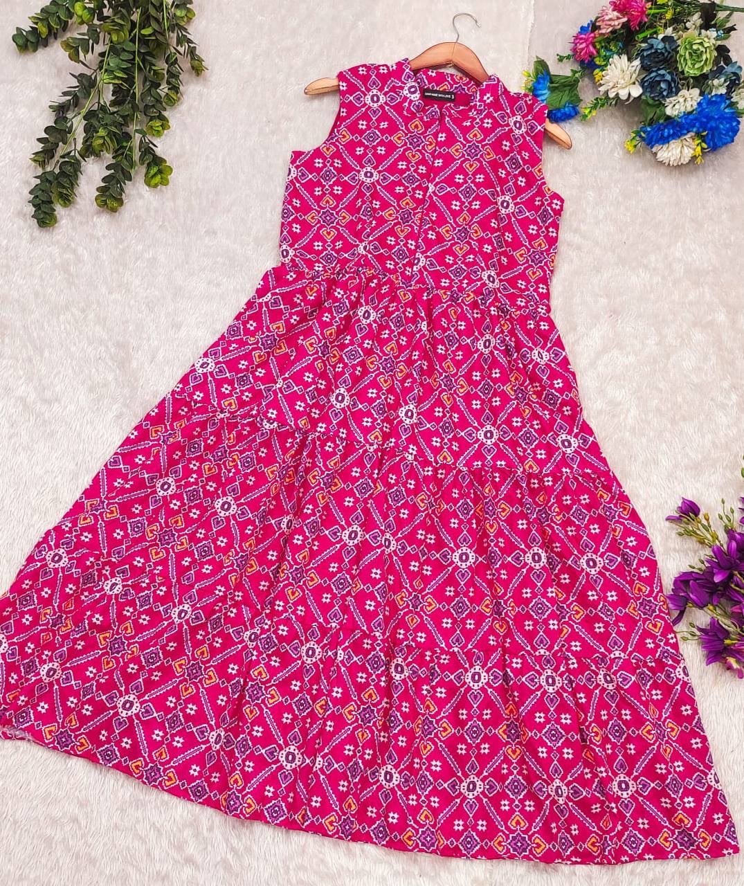 Pink soft Cotton Kurti