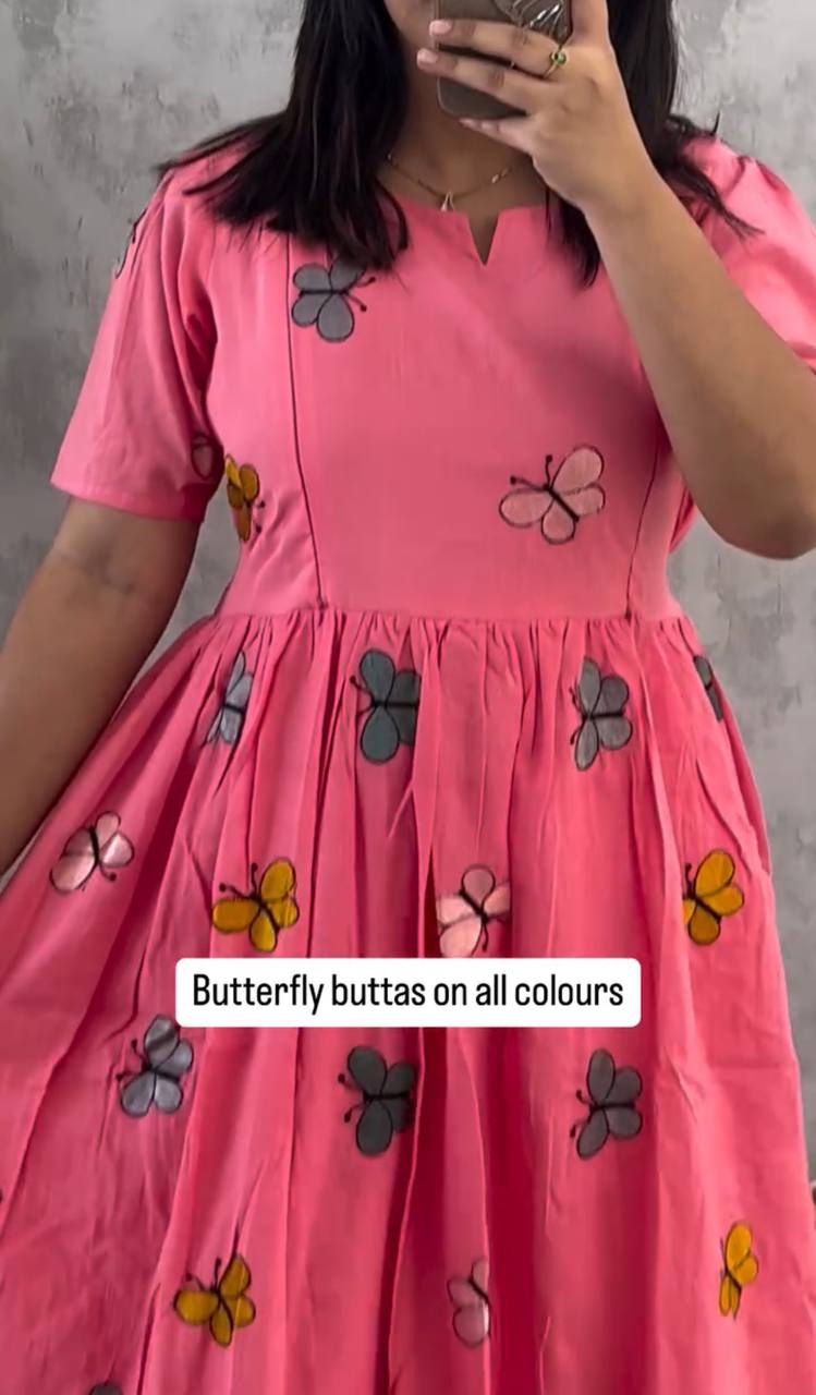 Carrot Butterfly design maxi