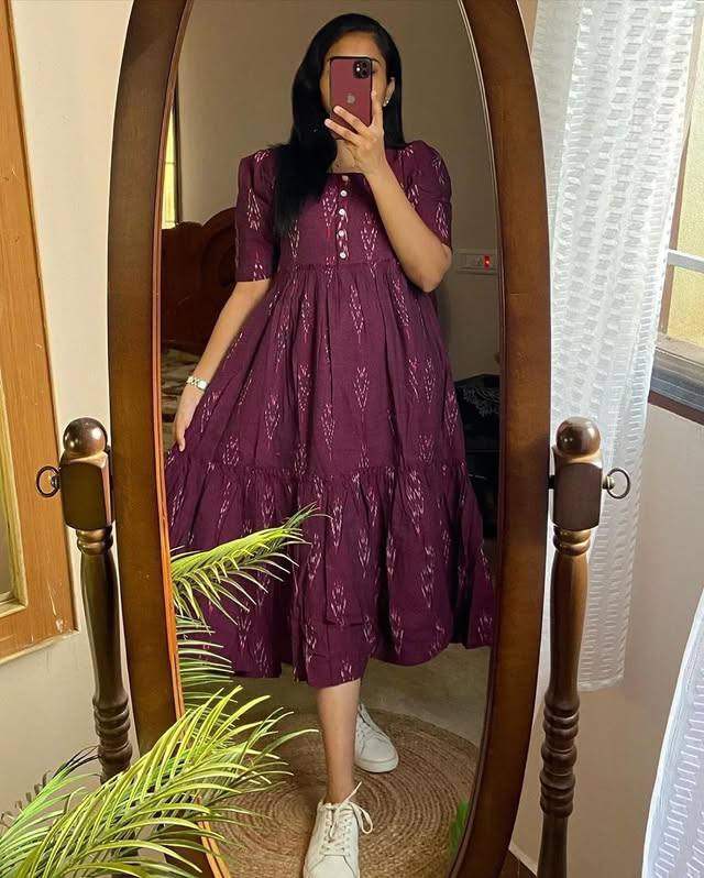 Soft ikkat maxi