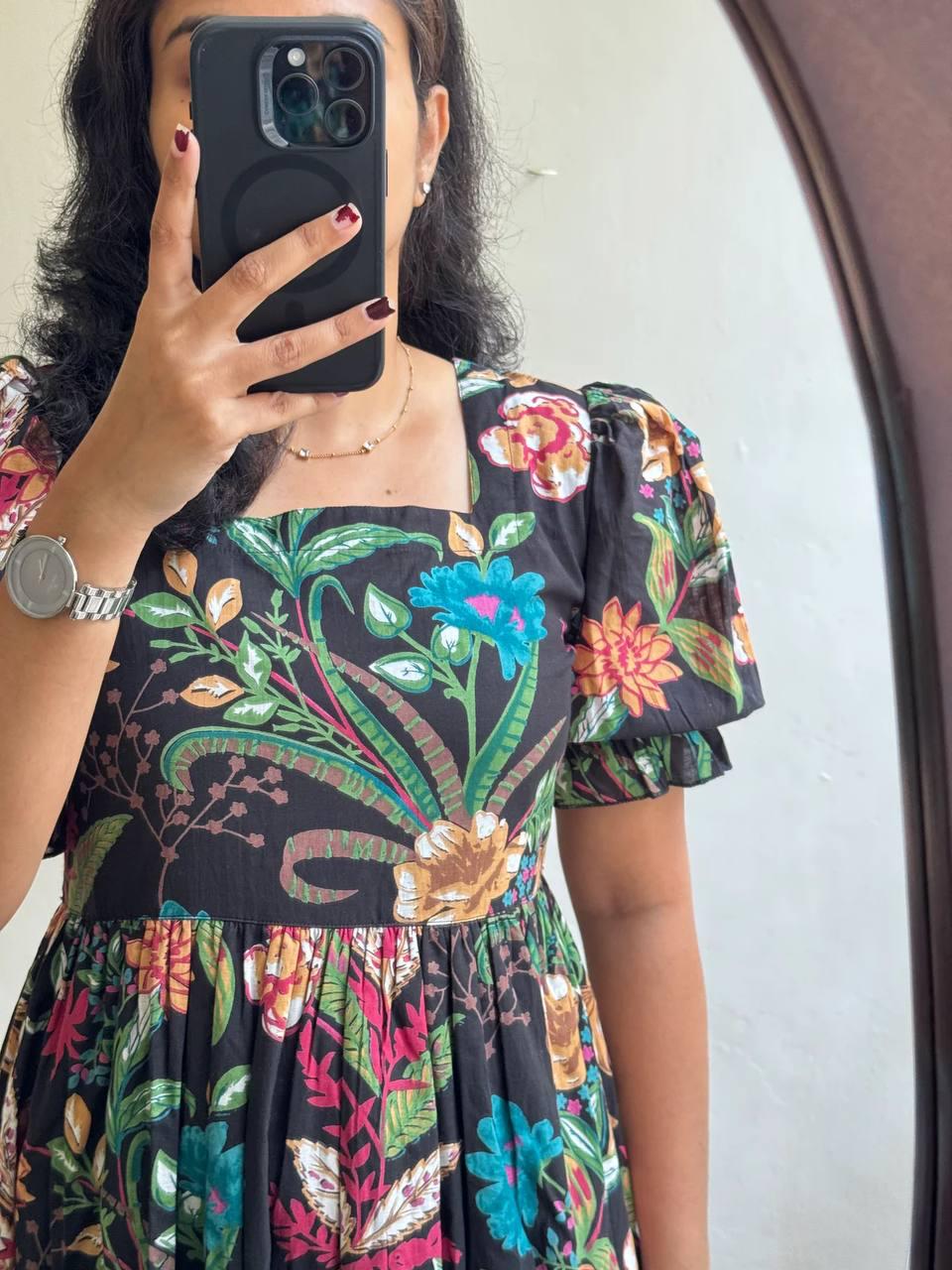 Soft Black Cotton Kurti