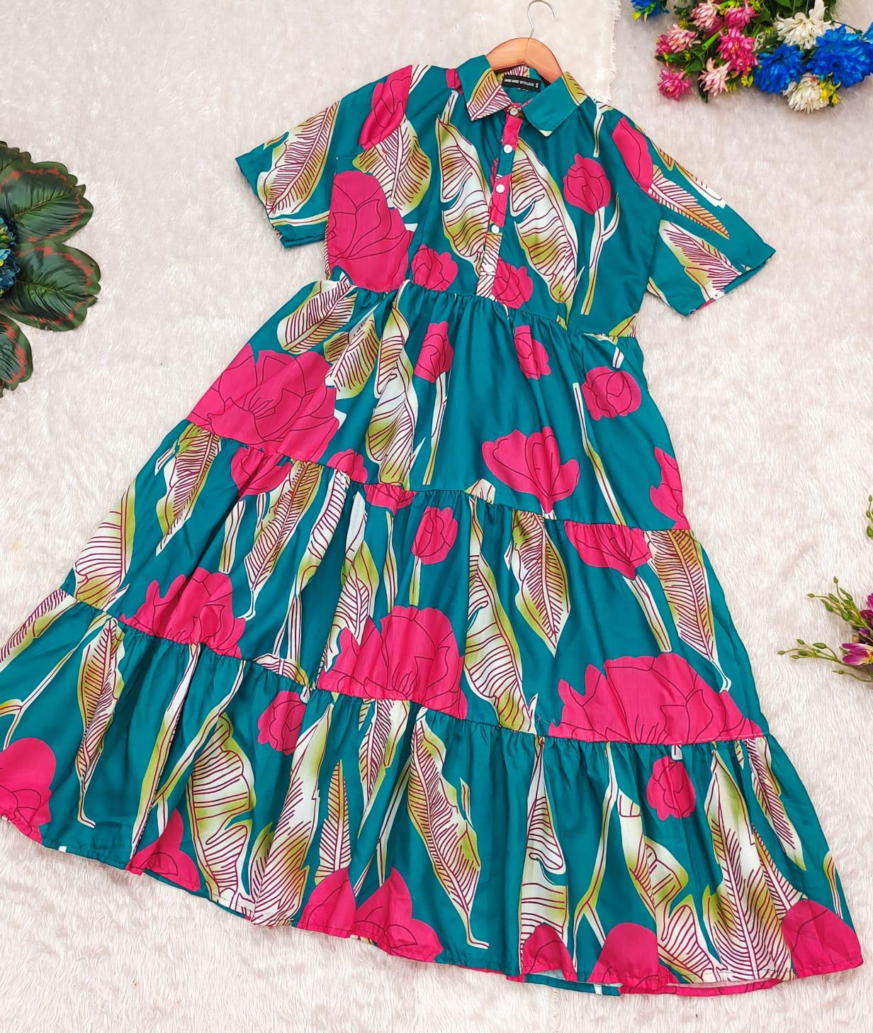 Soft Blue Cotton Kurti