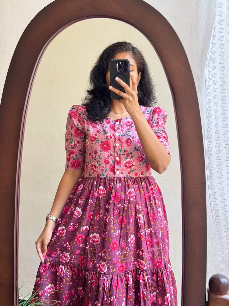 Pink soft Cotton maxi