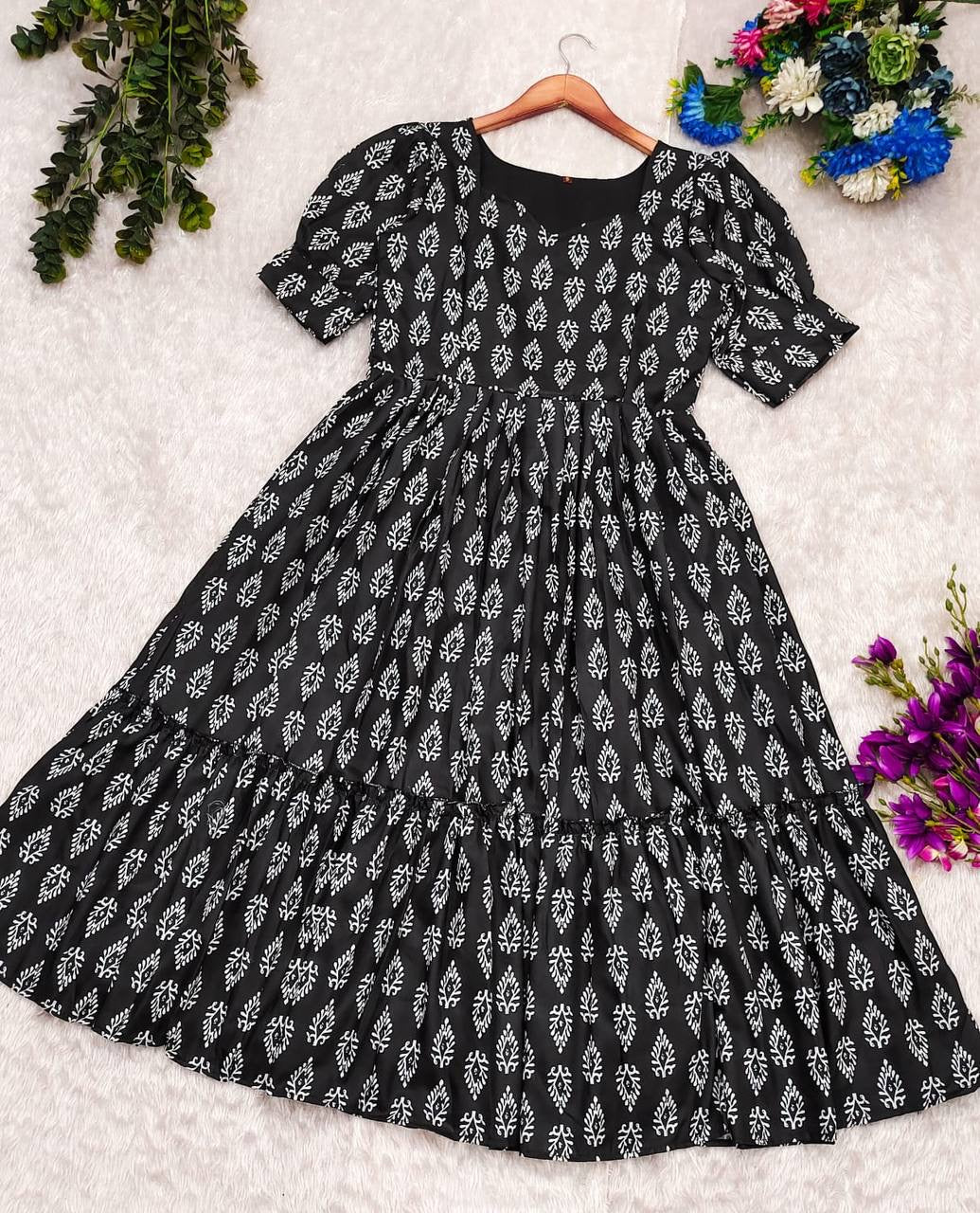 Soft ikkat black new ikkat