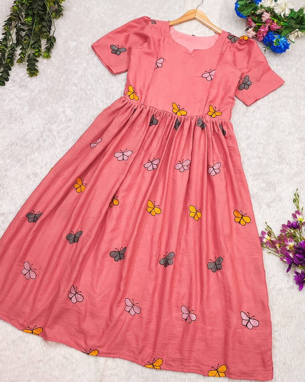 Carrot Butterfly design maxi