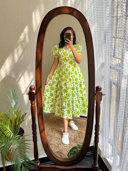 Soft Green Cotton Kurti