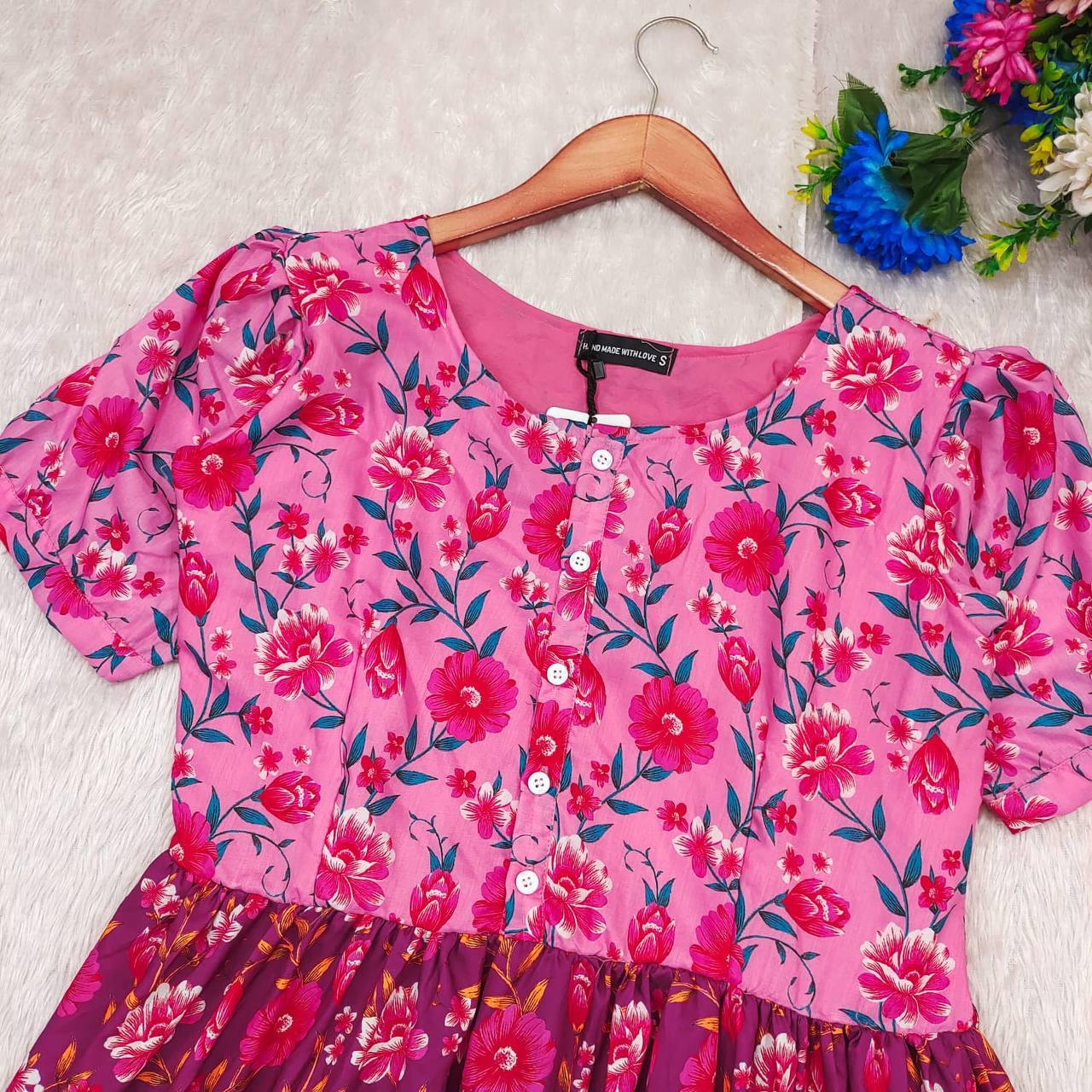 Pink soft Cotton maxi