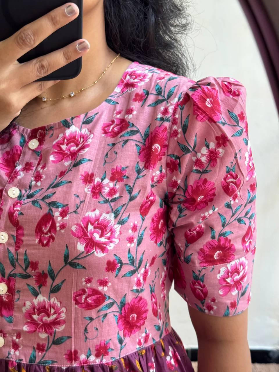 Pink soft Cotton maxi