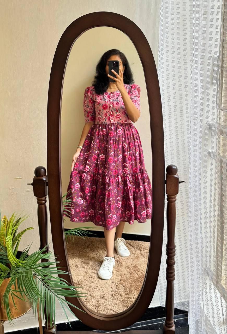 Pink soft Cotton maxi